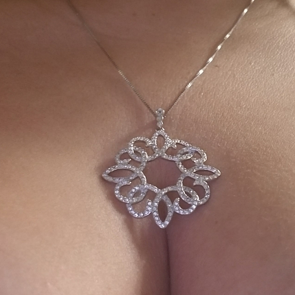 Swarovski Crystal and Genuine Diamond Necklace